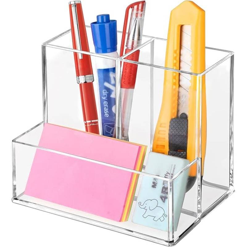 Organizadores de mesa para canetas - Porta canetas e lápis ergonômico para fácil acesso durante o trabalho